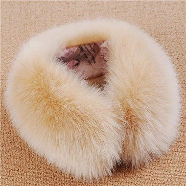 Ovratnik iz umetnega krzna za plašč